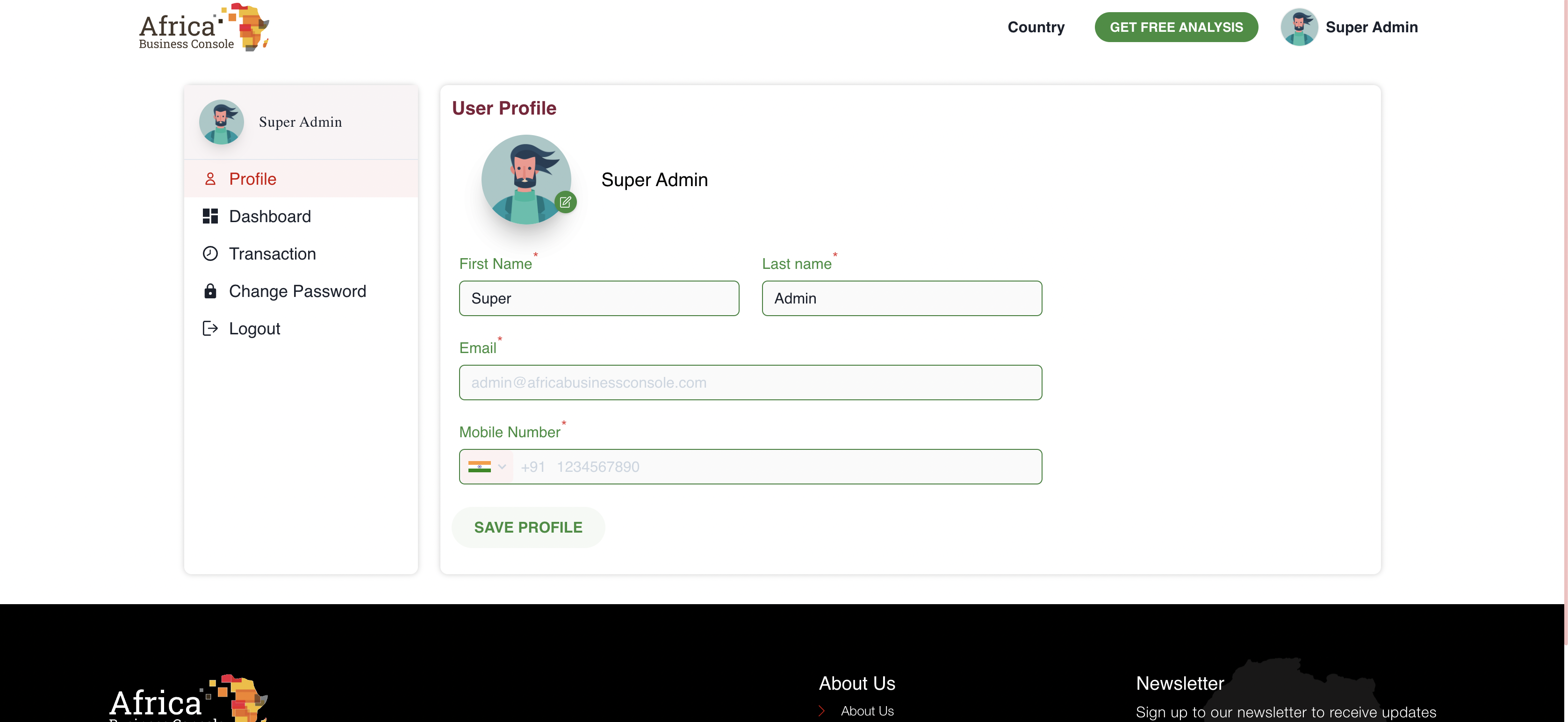 Africa Business Console screenshot 3