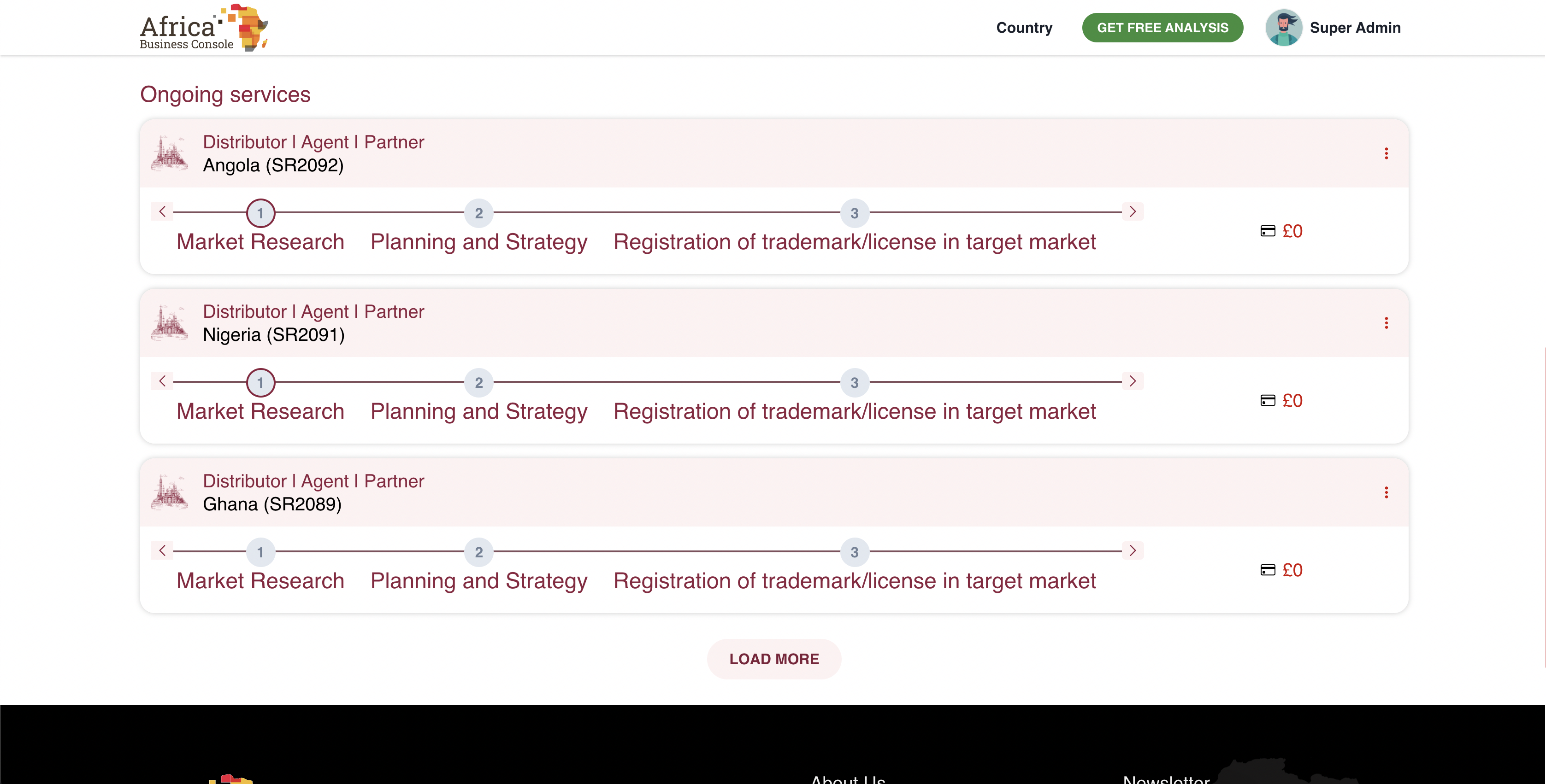 Africa Business Console screenshot 2